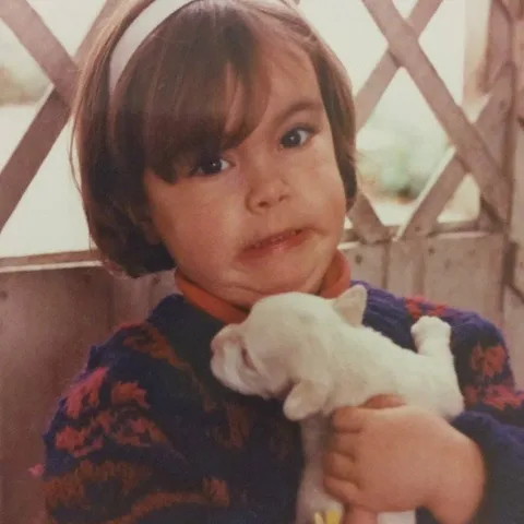 Amanda Lacalle en su infancia