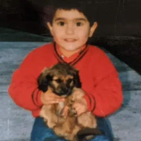 Julio Durán en su infancia